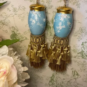 Rare Aqua Blue Salt Shaker Tassel (only 1 left)